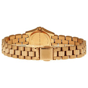Marc Jacobs Henry Dinky Blue Dial Rose Gold Steel Strap Watch for Women - MBM3204