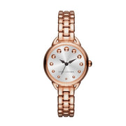 Marc Jacobs Betty White Dial Rose Gold Steel Strap Watch for Women - MJ3496