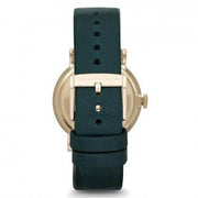 Marc Jacobs Baker Green Dial Green Leather Strap Watch for Women - MBM1268