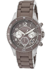Marc Jacobs Rock Chronograph Grey Dial Grey Silicone Strap Watch for Women - MBM2595