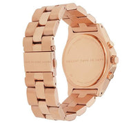 Marc Jacobs Blade Chronograph Rose Gold Dial Rose Gold Steel Strap Watch for Women - MBM3102
