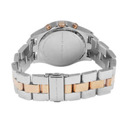 Marc Jacobs Henry Chronograph Silver Dial Two Tone Steel Strap Watch for Women - MBM3106