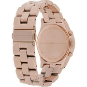 Marc Jacobs Henry Chronograph Rose Gold Dial Rose Gold Steel Strap Watch for Women - MBM3118