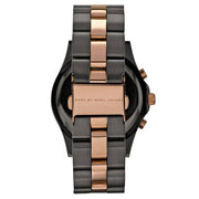 Marc Jacobs Blade Chronograph Grey Dial Two Tone Steel Strap Watch for Women - MBM8583