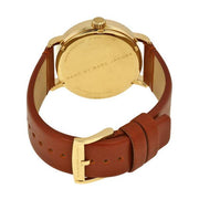 Marc Jacobs Fergus Green Dial Brown Leather Strap Watch for Men - MBM5077