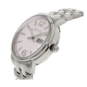 Marc Jacobs Fergus White Dial Silver Steel Strap Watch for Women - MBM8646