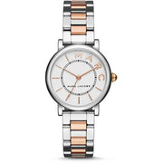 Marc Jacobs Roxy White Dial Two Tone Steel Strap Watch for Women - MJ3553
