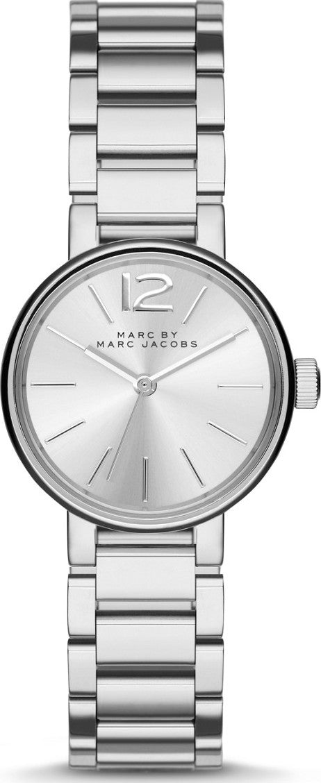 Marc Jacobs Peggy Silver Dial Silver Steel Strap Watch for Women - MBM3404