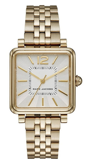 Marc Jacobs Vic Silver Dial Gold Steel Strap Watch for Women - MJ3462