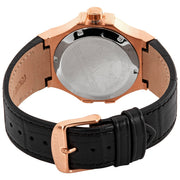 Maserati Potenza Automatic Skeleton Black Dial Black Leather Strap Watch For Men - R8821108039