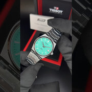 Tissot PRX Powermatic 80 Light Green Dial Silver Steel Strap Watch for Men - T137.207.11.091.01