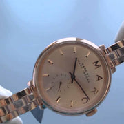 Marc Jacobs Sally Rose Gold Dial Rose Gold Steel Strap Watch for Women - MBM3364