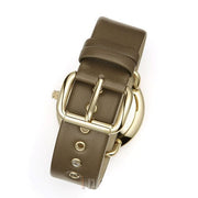 Marc Jacobs Amy Grey Dial Grey Leather Strap Watch for Women - MBM1153