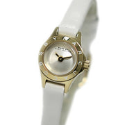 Marc Jacobs Blade White Dial White Leather Strap Watch for Women - MBM1344