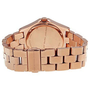 Marc Jacobs Henry Blue Dial Rose Gold Steel Strap Watch for Women - MBM3213