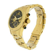 Marc Jacobs Rock Chronograph Green Dial Gold Steel Strap Watch for Women - MBM3252