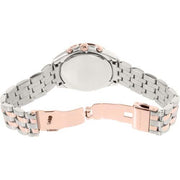 Marc Jacobs Peeker Chronograph Silver Two Tone Steel Strap Watch for Women - MBM3369
