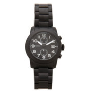 Marc Jacobs Larry Chronograph Black Dial Black Steel Strap Watch for Men - MBM5052