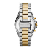 Michael Kors Bradshaw Blue Dial Two Tone Steel Strap Watch for Women - MK5976