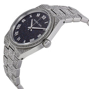 Michael Kors Channing Diamonds Black Dial Silver Steel Strap Watch for Women - MK6089