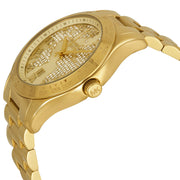 Michael Kors Layton Chronograph Gold Dial Gold Steel Strap Watch for Women - MK5959