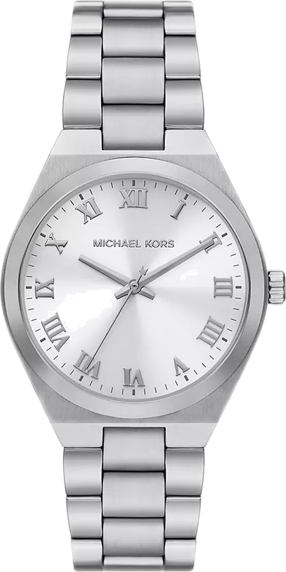 Michael Kors Lennox Three Hand Silver Dial Silver Steel Strap Watch For Women - MK7393