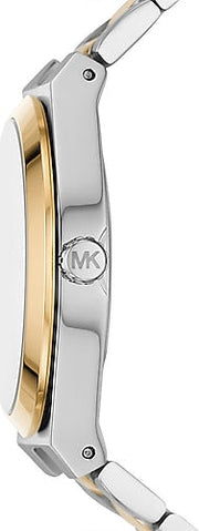 Michael Kors Lennox Three-Hand White Dial Two Tone Steel Strap Watch for Women - MK7464