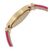 Michael Kors Averi Gold Dial Pink Leather Strap Watch for Women - MK2525