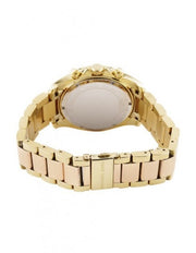Michael Kors Blair Chronograph Rose Gold Dial Two Tone Steel Strap Watch for Women - MK6316