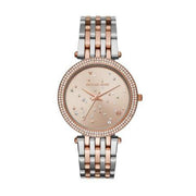 Michael Kors Darci Rose Gold Dial Two Tone Steel Strap Watch for Women - MK3726