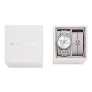Michael Kors Melissa Quartz Silver Dial Silver Steel Strap Watch for Women - MK4370