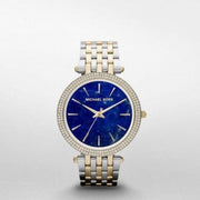 Michael Kors Darci Quartz Blue Dial Two Tone Steel Strap Watch For Women - MK3401
