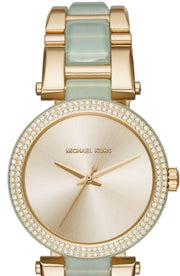 Michael Kors Delray Rose Gold Dial Two Tone Steel Strap Watch for Women - MK4317
