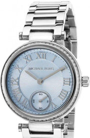 Michael Kors Skylar Quartz Blue Dial Silver Steel Strap Watch For Women - MK5988