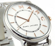 Marc Jacobs Roxy Silver Dial Two Tone Steel Strap Watch for Women - MJ3551