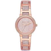 Michael Kors Gabbi Rose Gold Dial Rose Gold Steel Strap Watch For Women - MK3986