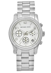 Michael Kors Runway Silver Dial Silver Steel Strap Watch for Women - MK5076