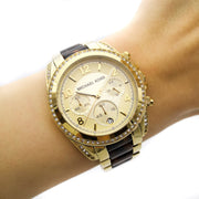 Michael Kors Blair Gold Dial Two Tone Steel Strap Watch for Women - MK6094