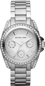 Michael Kors Blair Silver Dial SIlver Steel Strap Watch for Women - MK5612