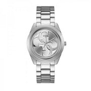 Guess G-Twist Silver Dial Silver Steel Strap Watch for Women - W1082L1