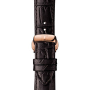 Tissot Chemin Des Tourelles Powermatic 80 Silver Dial Brown Leather Strap Watch For Men - T099.407.36.037.00