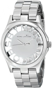Marc Jacobs Henry White Dial Silver Steel Strap Watch for Women - MBM3291