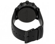 Calvin Klein High Noon Black Dial Black Leather Strap Watch for Men - K8M274CB