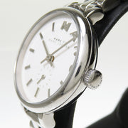 Marc Jacobs Sally White Dial Silver Steel Strap Watch for Women - MBM8642