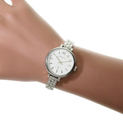 Marc Jacobs Sally White Dial Silver Steel Strap Watch for Women - MBM8642