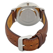 Daniel Wellington Classic Bristol Black Dial Brown Leather Strap Watch For Men - DW00100143