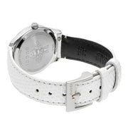 Gucci G-Timeless Mother of Pearl White Dial White Leather Strap Watch For Women - YA126597