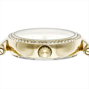 Coach Park Diamonds Gold Dial Gold Steel Strap Watch for Women - 14503171