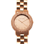 Marc Jacobs Marci Crystals Rose Gold Dial Rose Gold Steel Strap Watch for Women - MBM3192