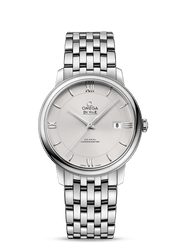 Omega De Ville Prestige Co-Axial Silver Dial Silver Steel Strap Watch for Men - 424.10.40.20.02.003